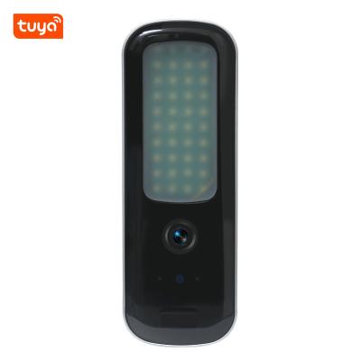 China Smart wifi 1080P LED human light security camera floodlight camera full color AI tuya life AI night vision camera detection for sale