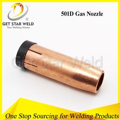 China Nozzle 501D MIG Torch Gas Nozzle/Binzel 501D Brass Water Cooled Welding Gas/Gas Nozzle For MIG 501d Torch for sale