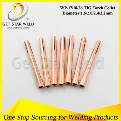 China For wp-17/18/26 WP-17/18/26 Torch CAT Torch Collet/2.4mm CAT Welding Accessories/CAT Spare Parts for sale