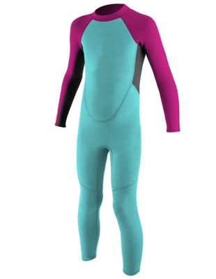 China 2.5mm Anti-UV Kids Long Wetsuit, Full Body Neoprene Thermal Swimsuit, Back Zipper Wetsuit for Scuba Diving, Swimming, Surfing for sale