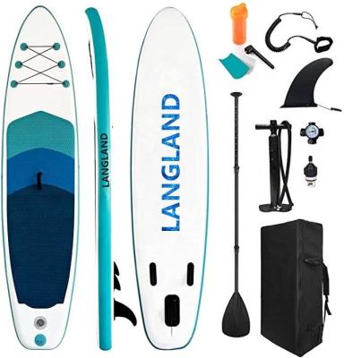 China LANGLAND Dropshipping OEM China Supplier CE Unisex SUP Stand Up Paddle Board Surfboard SUP Inflatable Waterplay Surfboard for sale