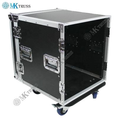 China Gepersonaliseerde 10U 12U 14U 16U Flight Case met 9mm plywood en honingraat oppervlak Te koop