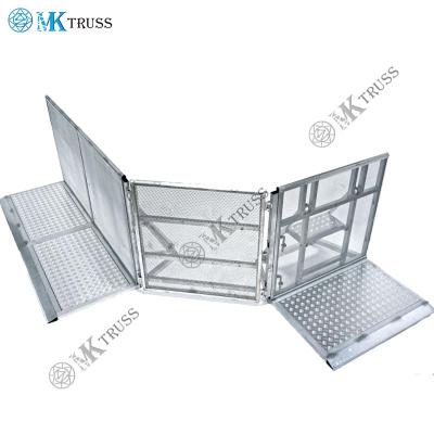 China 6061-T6 Aluminum Concert Stage Barrier 1.27m*1.0m*1.2m Unit Size for sale