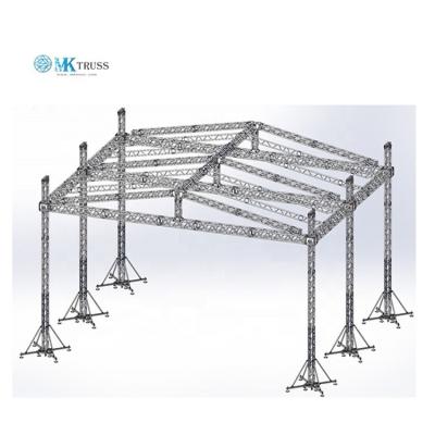 China Aluminum 6082-T6 L Roof Truss System Mobile Stage and Canopy for Stage Rental for sale