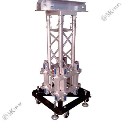 China Portable Silver Aluminum Truss Speaker Lift Tower for Trade Show Exhibition Display for sale