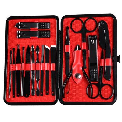 China 7/8/10/11/12/15/16/18pcs Professional Daily Grooming Nail Tool Kit Stainless Steel Manicure Set for sale