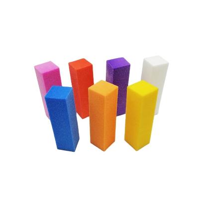 China Durable+waterproof+reusable 4 Way White Nail Buffer Block High Quality 4 Sided Sponge Nail Block for sale