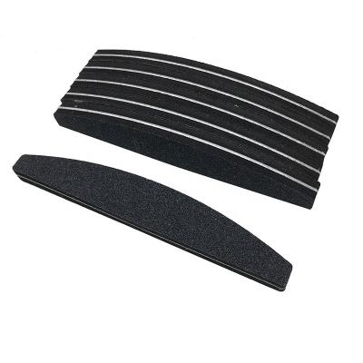 China Manicure Block Black Sanding Nail Files and Pads for Acrylic Nails Sanding Buffer Sponge Nail File for sale