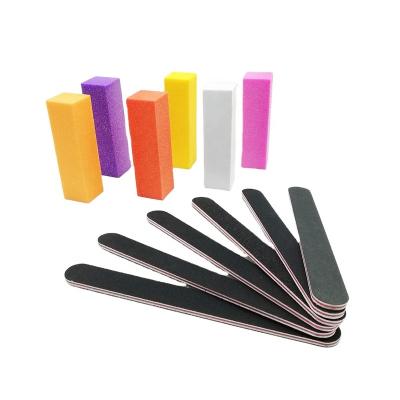 China Professional Eco-friendly Rectangular Art Care Block Kit 12pcs/sets Manicure Set Tools Nail Files & Buffers for sale