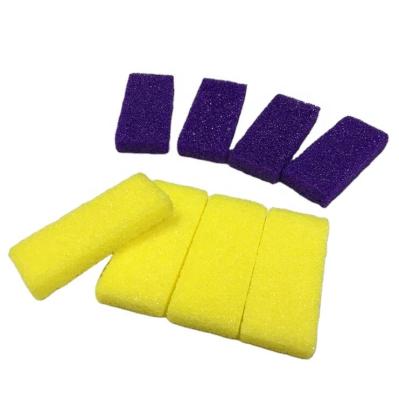 China Comfortable Wholesale Disposable Foot Callus Remover Pedicure Purple Pumice Stone for sale