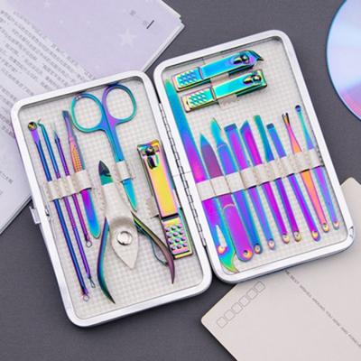 China Finger Nail+foot Nail 18pcs Fashion Manicure Pedicure Set For Nail Beauty for sale