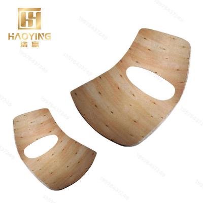 China New Design Modern Special Film Faced Brown Poplar Office Chair Saddle Seat Stool Chair Seat And Back Plywood for sale