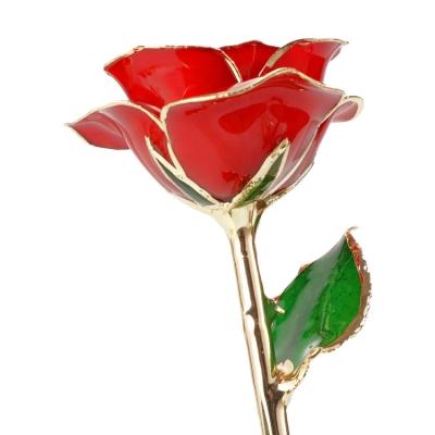 China Real Rose 24K Gold Rose Gold Rose Real Fresh Preserved Eternal Rose Flower for Valentines Day Mother's Day and Christmas for sale