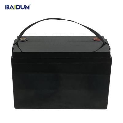 China Lítio Ion Battery Packs 12v 100ah da energia solar do iate do ABS rv à venda