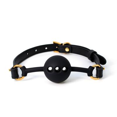 China SM Mouth Ball Adult Bdsm Bondage Sex Toy Adult Sex Toy Bondage Bondage Mouth Ball ADULT Hot Sale Leather Ball for sale