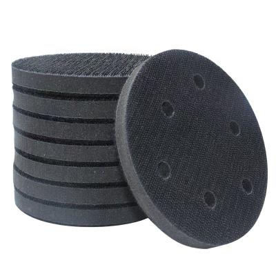 China Strong durability 6 inch hook and loop foam interface backing soft pad sanding disc for sale