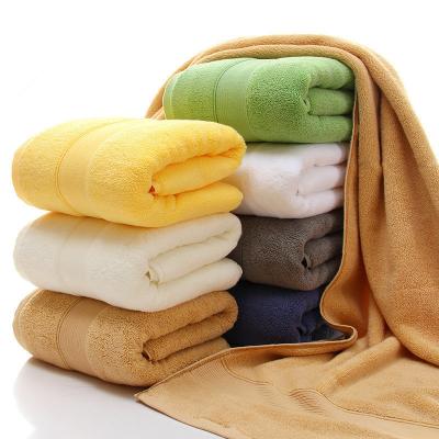 China Foreign trade viable border manufacturers directly supply simple and elegant cotton, increase and thicken 80 * 150cm bath towel for sale