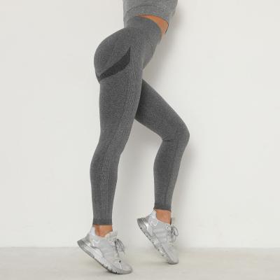 China Seamless yoga pants buttocks breathable yoga clothes tight high-waisted sports bottom fitness pants woman for sale