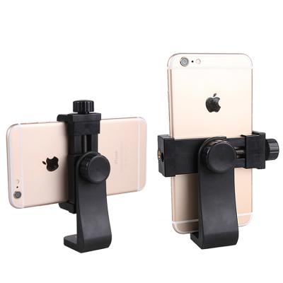 China 1/4 Screw Hole Phone Clip 360 Degree Rotatable Mobile Phone Clamp for Tripod Selfie Stick for sale