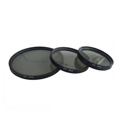 中国 30 37 40.5 43 46 49 52 58 62 67 72 77 82mm Polarizer filter Camera CPL Filter 販売のため