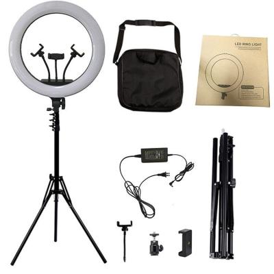 China popular 18 inch selfie LED ring light remote control studio lighting 3200-6000K makeup 416 led camera light for beauty for sale