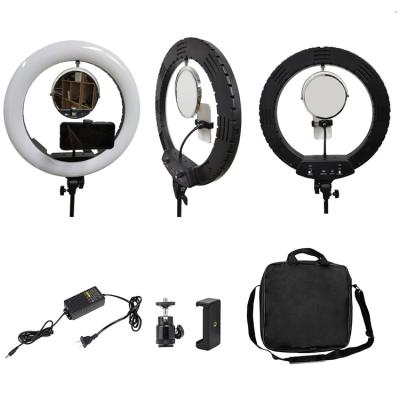 中国 18inch  60W Power and 3200K/5800K Color Temperature selfie led ring light with remote controller and tripod stand 販売のため