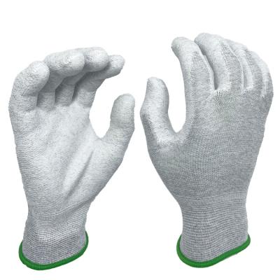 China PU Micro Contact Flexible Work Glove for sale