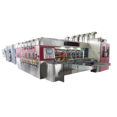 China Shops Printing Machine Automatic Flexo Printing Machine 4color Carton Printing Printing Die Cutter Machine Online for sale