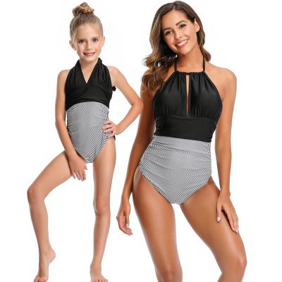 China Wholesale Breathable Breathable Small Quantity In Running Matching Red Women Mom And Daughter Family Swimwear Swimsuit Kids Swimwe for sale