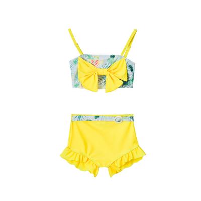 China Cheap Breathable Breathable Kids Two Pieces Toss Bow Swimwear Girls for sale