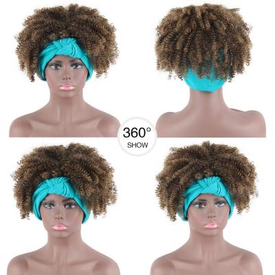 China Wholesale Deep Wave Yaki Pretty Soft Body Water Braided Headband For With Attached Kinky Synthetic Curly Wigs For Color Women Bob Headband Wig Short for sale