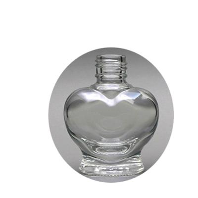 China FD1953-01 Personal Care 12ml Clear Glass Nail Polish Bottle OEM Logo Empty Nail Polish Bottle Private Glass Cosmetic Bottle 15mm Neck for sale