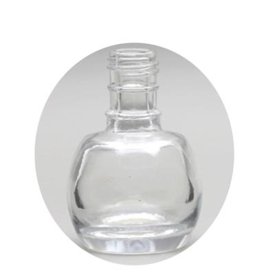 China Small Personal Care 15ml Empty Clear Nail Polish Bottle FD0147 Unique Shape Bottle For Nail Polish Packaging for sale