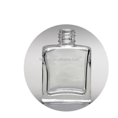 China 14ml Nail Polish Bottle FD0566 OEM Private Label Nail Polish Capsule Clear Square Clear Cosmetic Packaging Bottle for sale