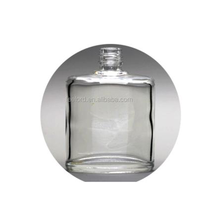 China OEM Logo 37ml Cosmetic Private Nail Polish Bottle Empty Cosmetic Packaging Glass Bottle for sale