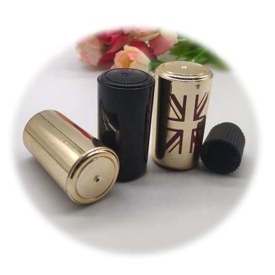 China Non UV Electroplating Wholesale Cosmetic Plastic Nail Polish Cover C35D249 ABS Package Puddle Metallic Plastic Nail Polish Cap for sale