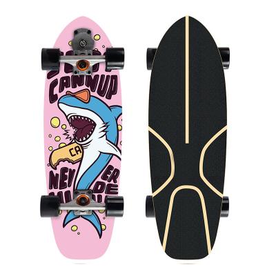 China Professional High Quality Antirust Rustproof Surfboard Skateboard Student Land Surfboard Single Deformed Decks Brush Street Board Land for sale