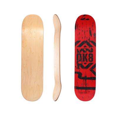 China Custom Professional High Quality Northeastern Maple 7ply Full Skateboard Dual Skateboard Kick Deck for sale