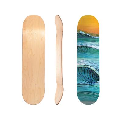 China Professional Skater Custom Printed 1 Piece MOQ Personalized Wooden Raw Skateboard Decks for sale