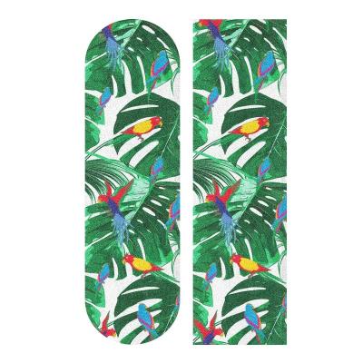 China Custom Printed Skateboard Grip Tape Professional Skater Parrot Fins Printed Scooter Grip Tape Skateboard Grip Tape for sale