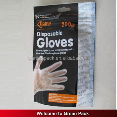 China Factory Beautiful Design Microwavable Professional Gloves Plastic Zipper Lock for sale