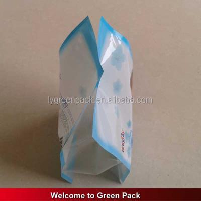 China Safety Custom Printed Side Gusset Lamination Plastic Bag For Baby Diaper for sale