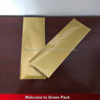 China Security Gusset Aluminum Foil Plastic Gold Side Coffee Bag With Valve for sale