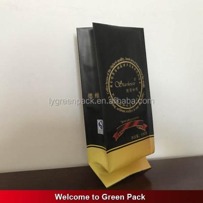 China Flat Bottom Bag Aluminum Foil Moisture Proof Ziplock Bag For Drip Coffee Packaging for sale