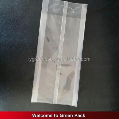 China CPP Moisture Proof Clear Plastic Back Sealed Packaging Bag With Hang Hole for sale