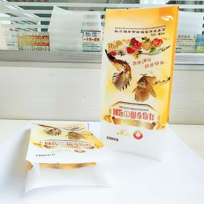 China Custom Printing Moisture Proof Gusset Bag Food Grade Pouch With Clear Tear Notch Window For Pet Food, Bird Food for sale