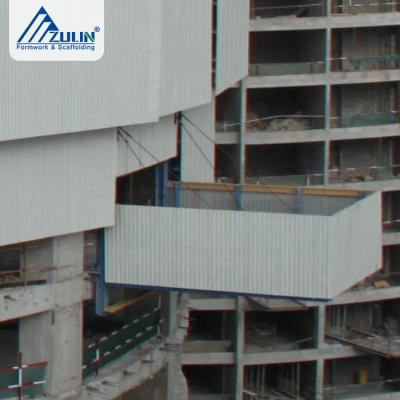 China Skyscrapers ZULIN Auto Climbing Cylinder Wind Mesh Scaffolding Protection Board System for sale