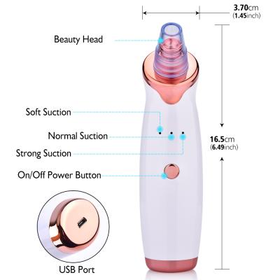 China Acne Treatment JOSUNN Morden Style Beauty Equipment Facial Pore Blackhead Acne Pimple Extractor Blackhead Remover Vacuum Cleaner for sale