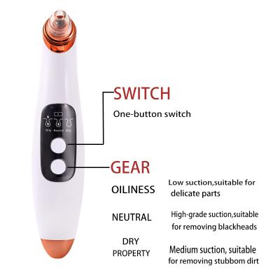 China JOSUNN 2021Brandnew HD Camera Acne Visual Electric Acne Extractor Facial Comedone Vacuum Blackhead Remover for sale