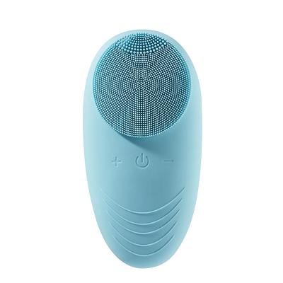 China Newest JOSUNN 2021 Mini Protable Electric Rechargeable Silicone Vibration Sonic Facial Brush Cleaner DEEP CLEANSING Massager for sale